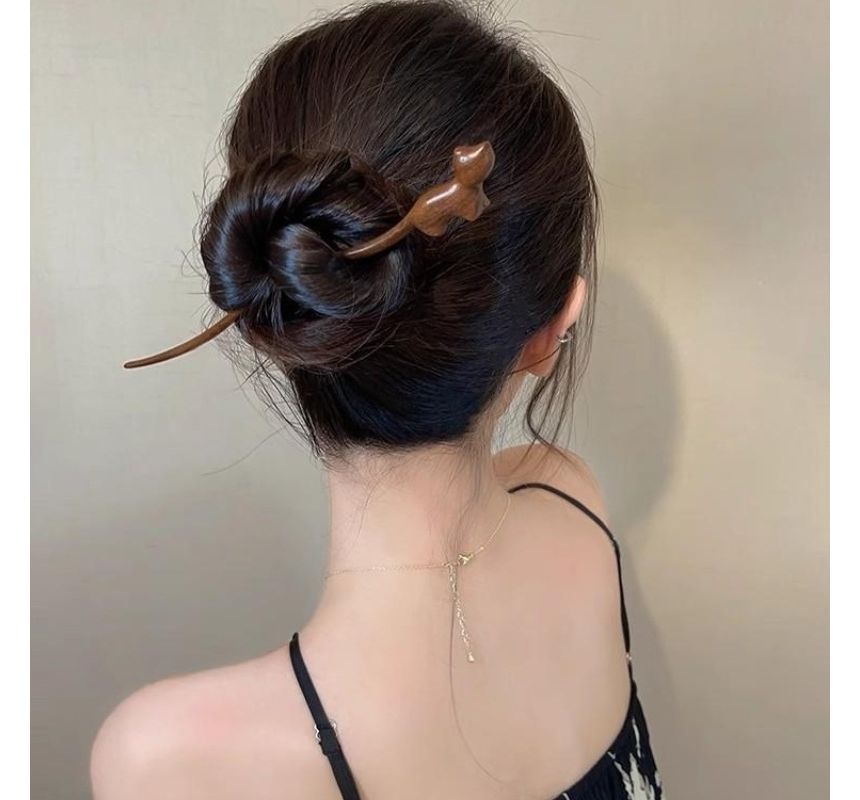 Wooden (Various Stick Designs) Hair Cat