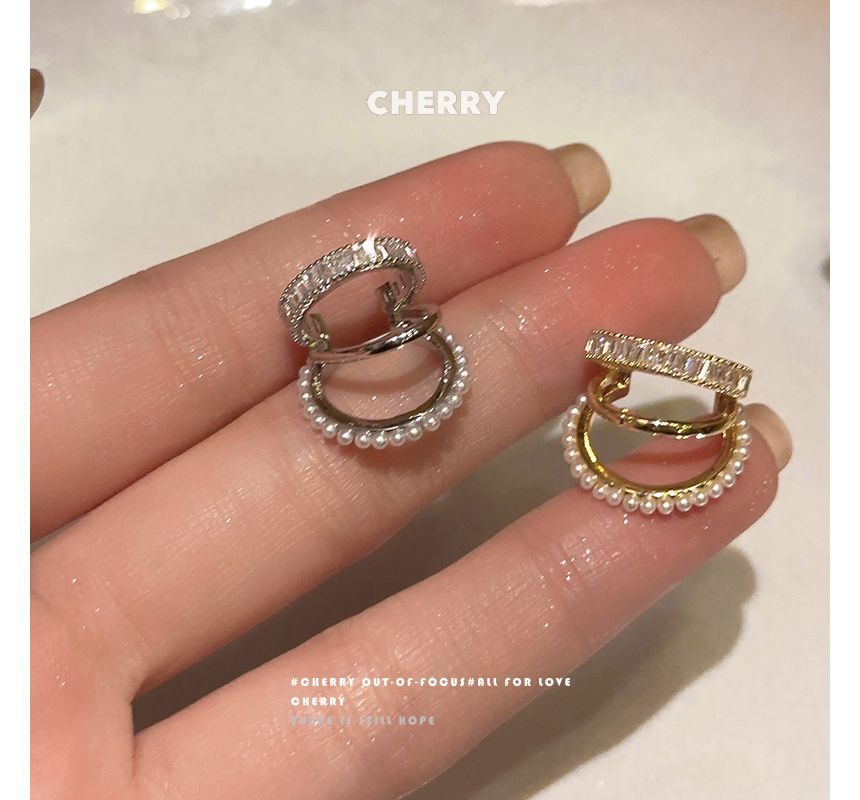 Cuff Ear Rhinestone Layered