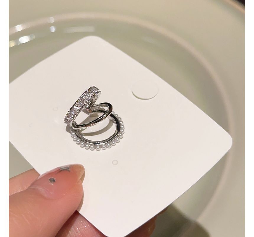 Cuff Ear Rhinestone Layered