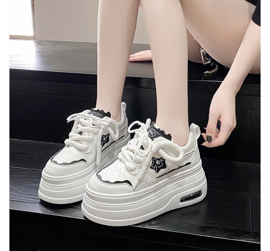 Accent Platform Floral Sneakers