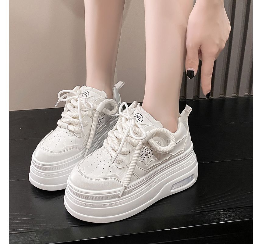 Accent Platform Floral Sneakers