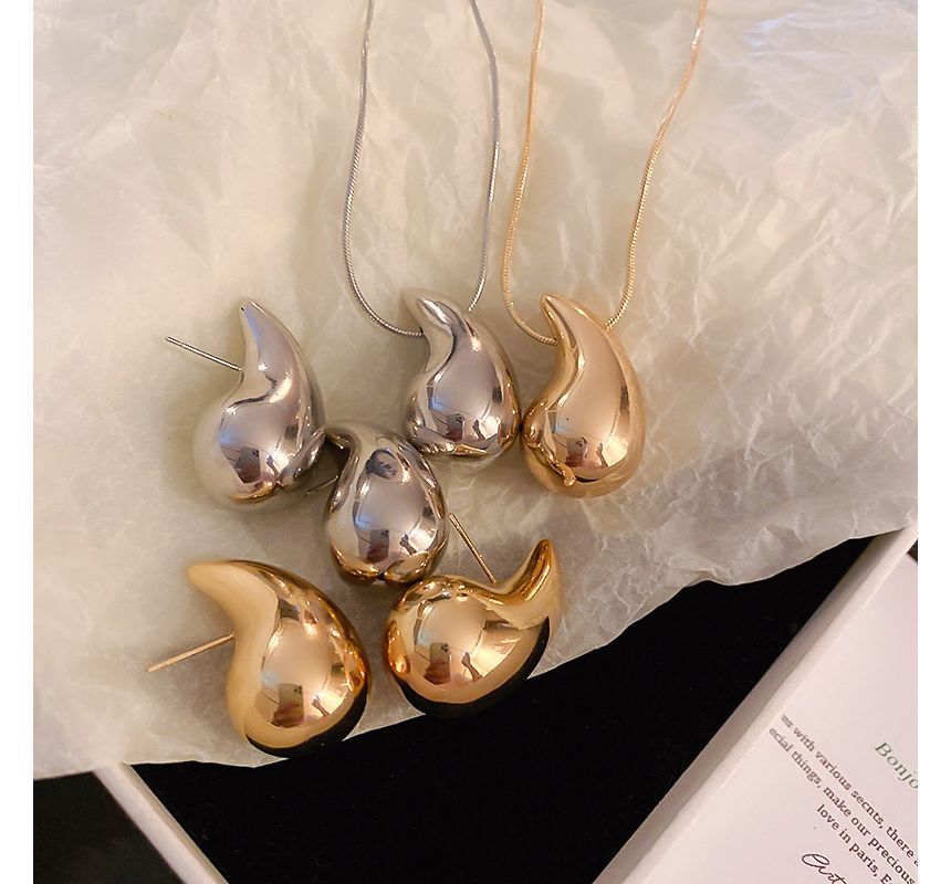 Waterdrop Ear Necklace Stud /