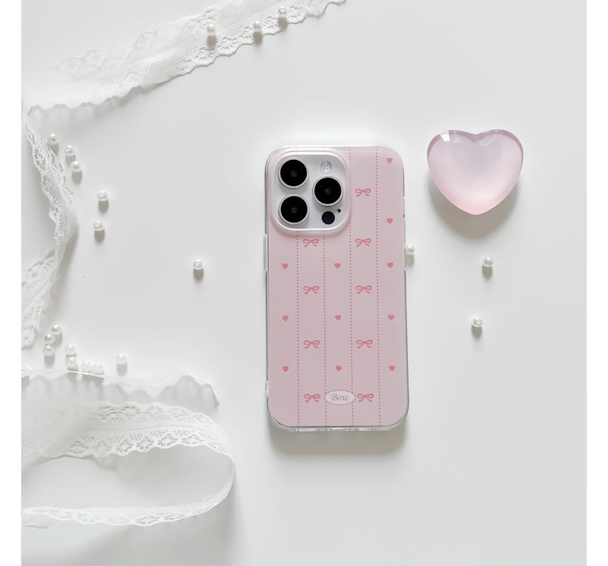 Case Heart Stand Phone / Bow