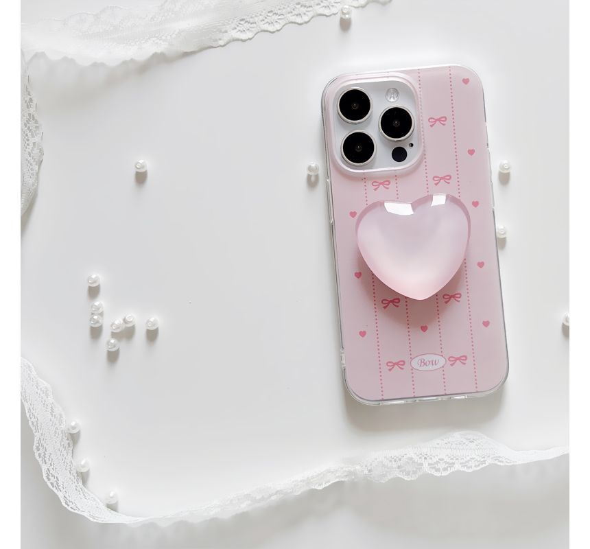 Case Heart Stand Phone / Bow