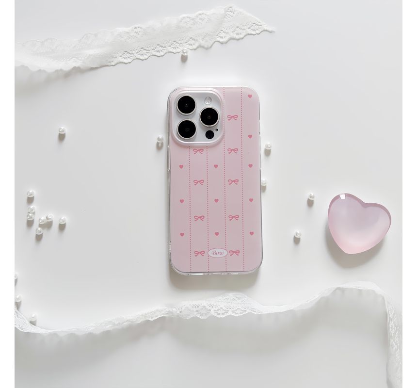 Case Heart Stand Phone / Bow
