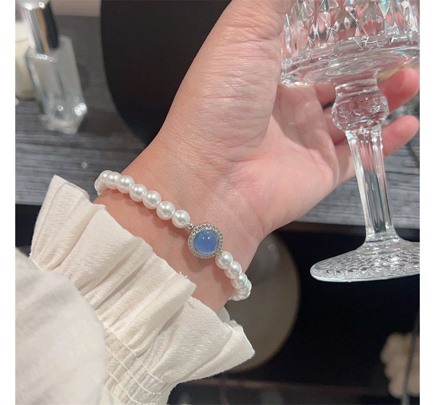 Bracelet Pearl Gemstone Faux