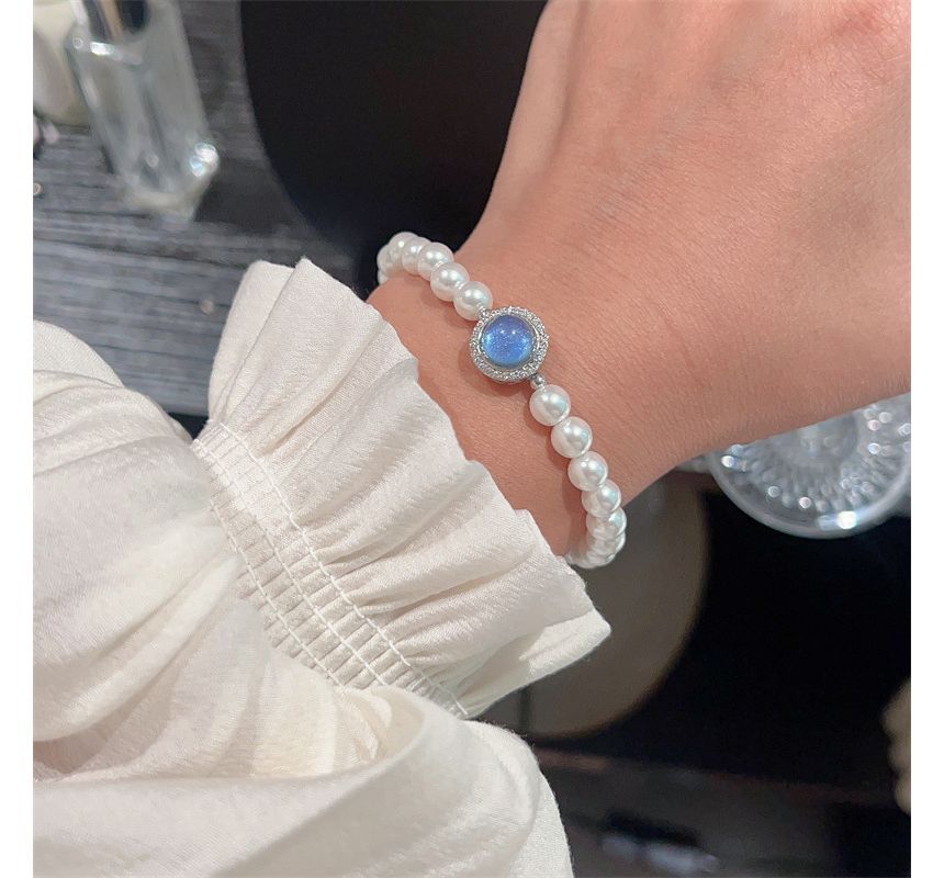 Bracelet Pearl Gemstone Faux