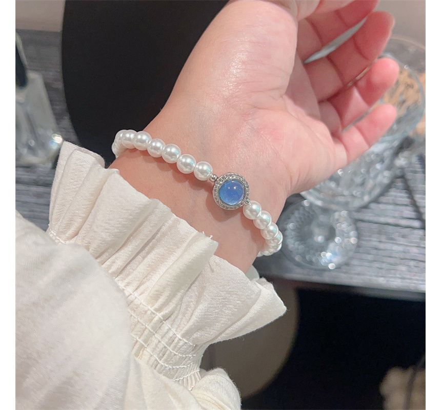 Bracelet Pearl Gemstone Faux