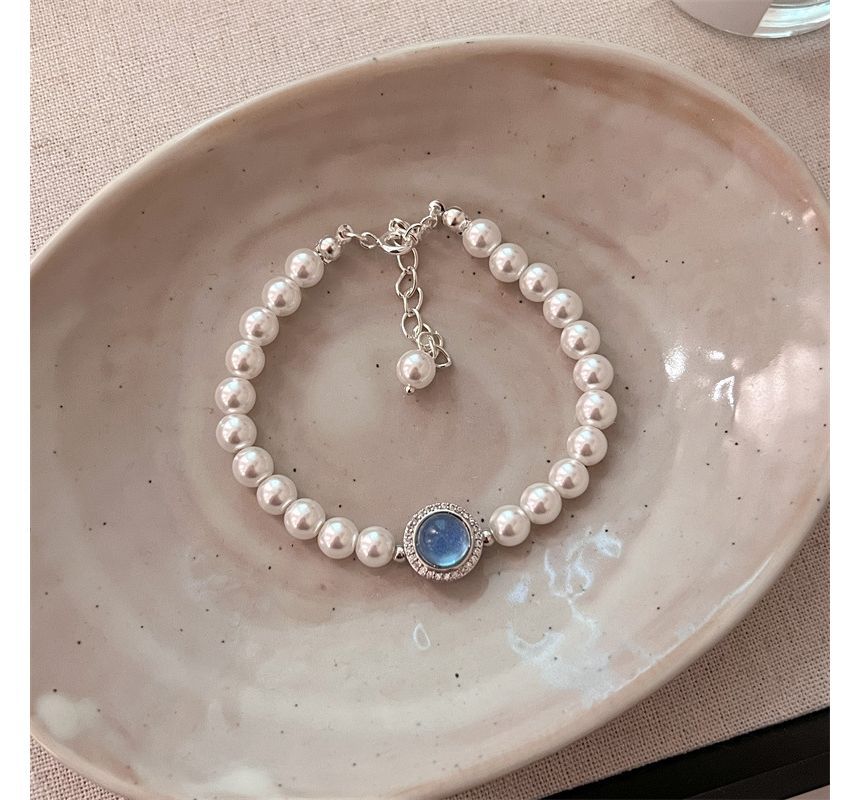 Bracelet Pearl Gemstone Faux