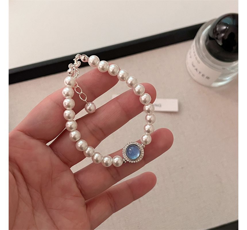Bracelet Pearl Gemstone Faux