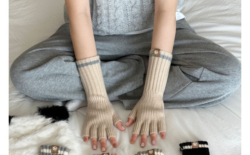 Gloves Fingerless Knit