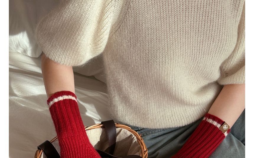 Gloves Fingerless Knit