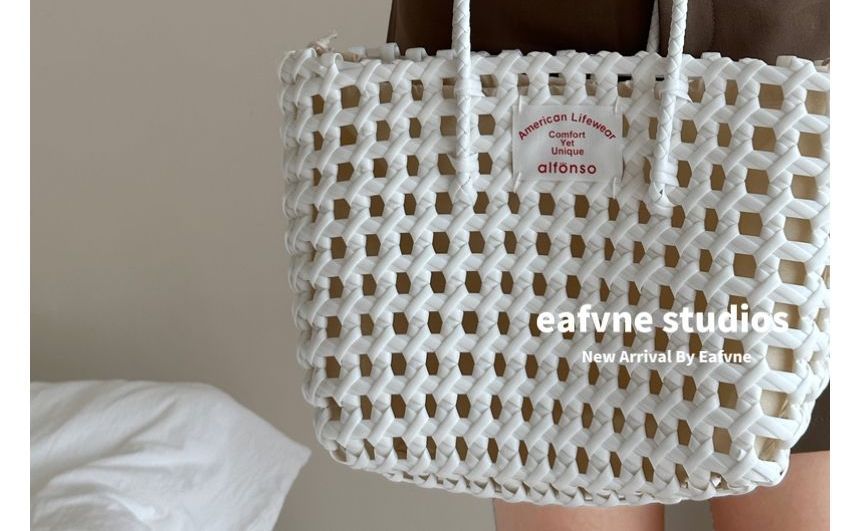 Gloves Fingerless Knit Applique Lettering