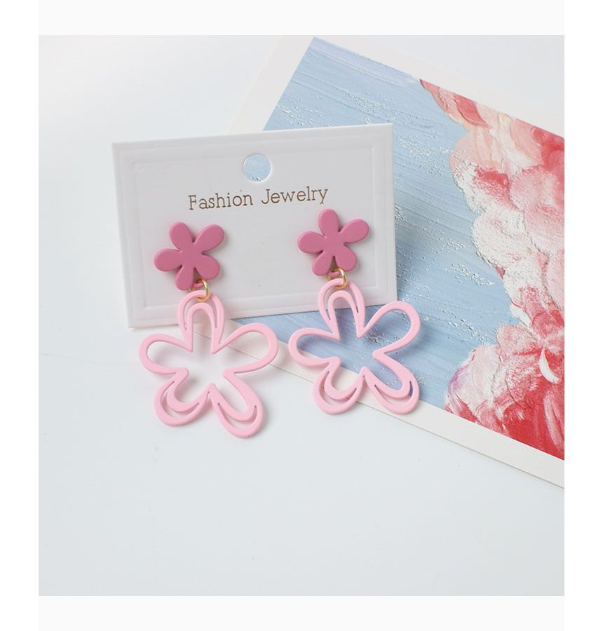 Drop / Floral Earring Clip-On