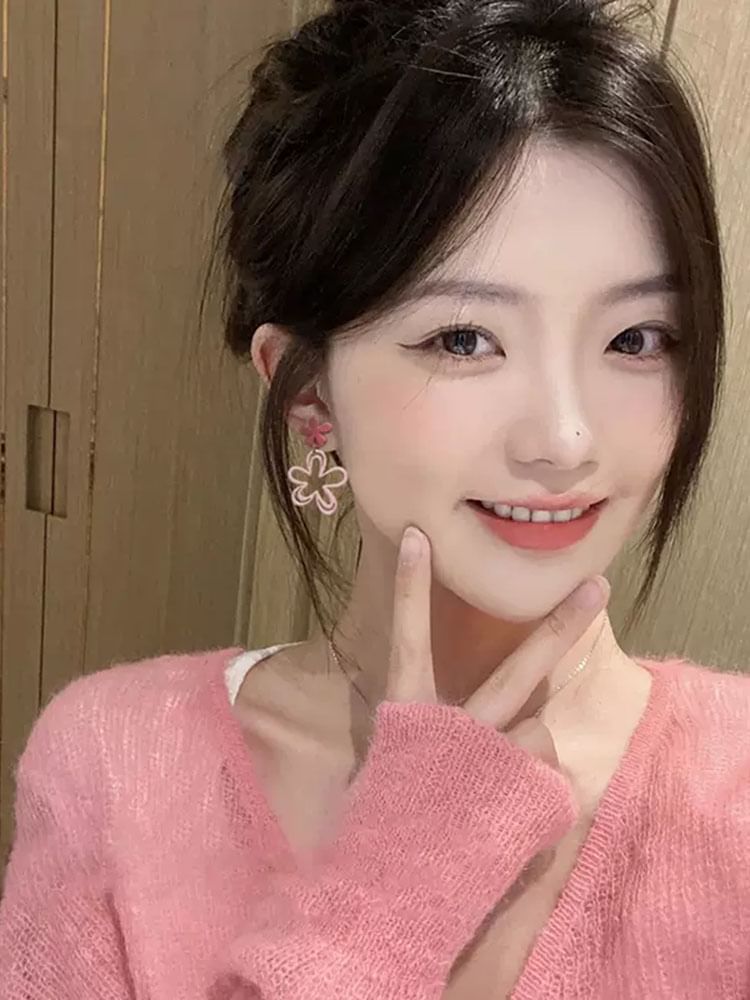 Drop / Floral Earring Clip-On