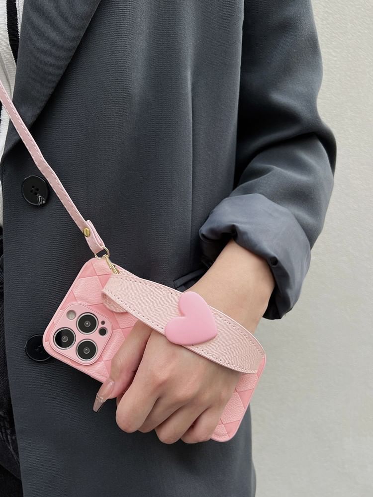 Phone Case Heart Strap