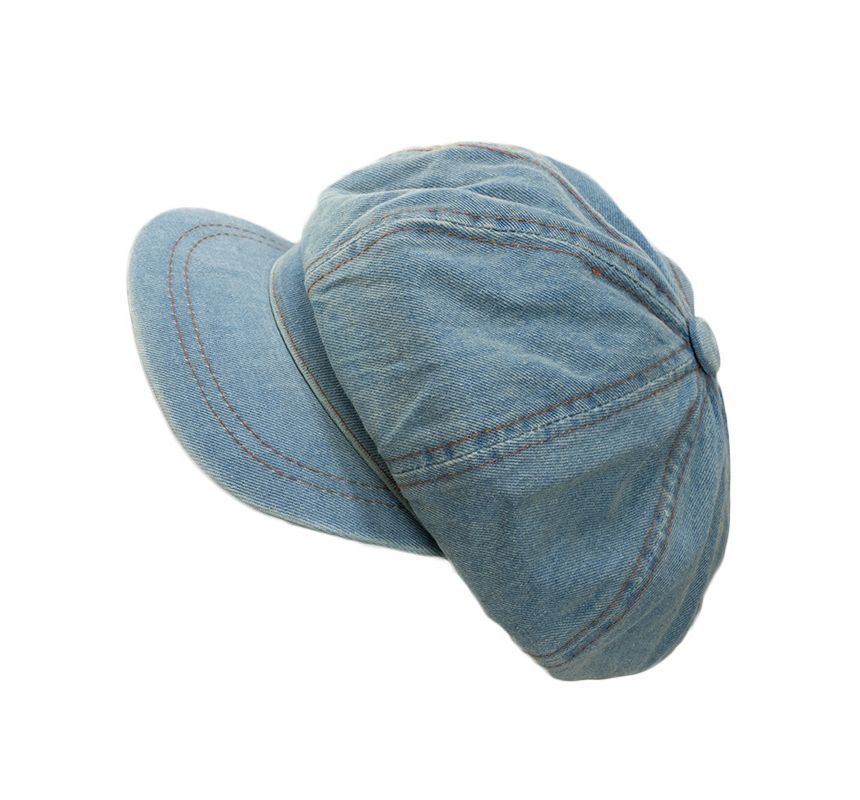 Denim Newsboy Cap