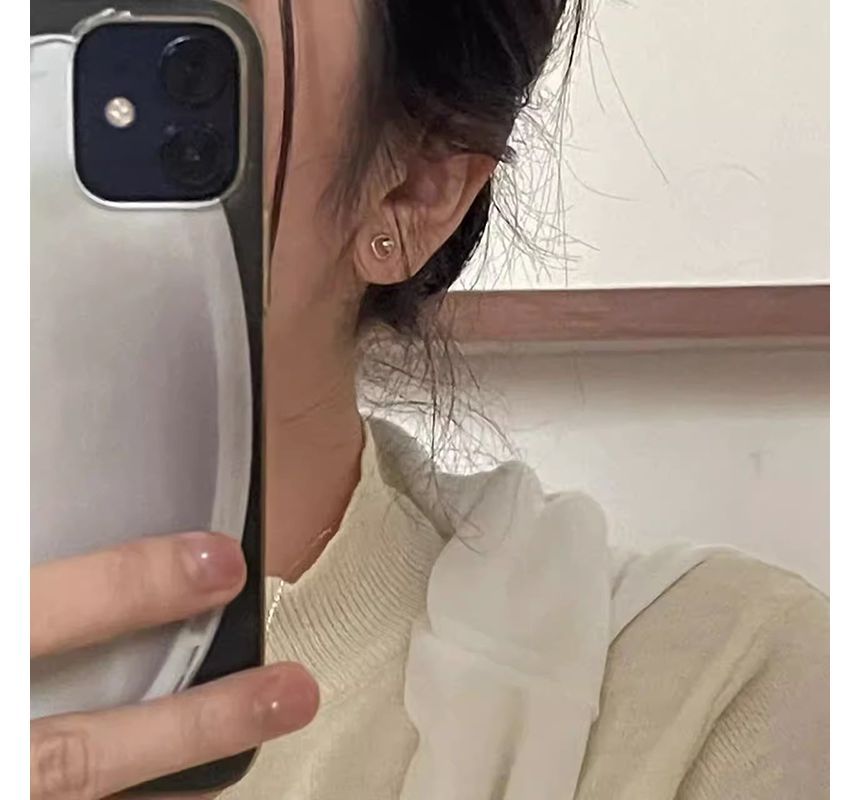 Earring Bead Alloy Stud