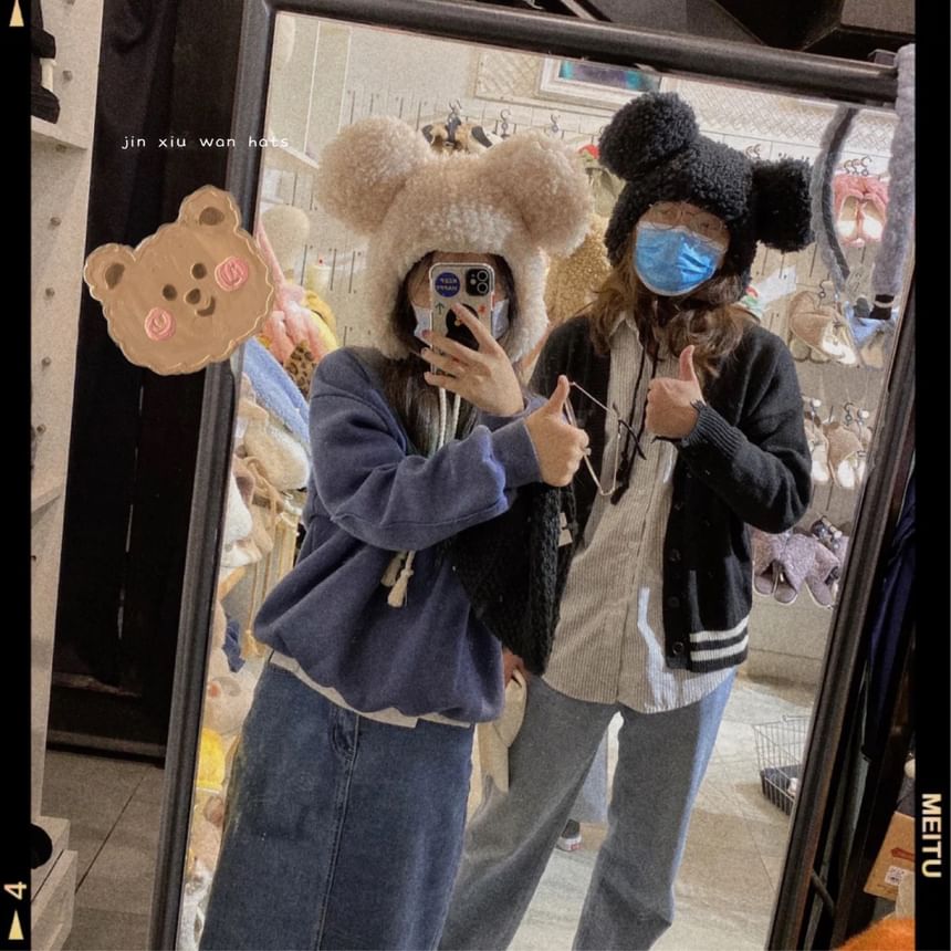 Trapper Fluffy Hat Bear Ear