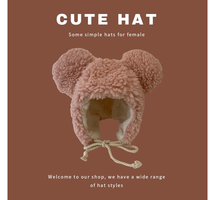 Trapper Fluffy Hat Bear Ear