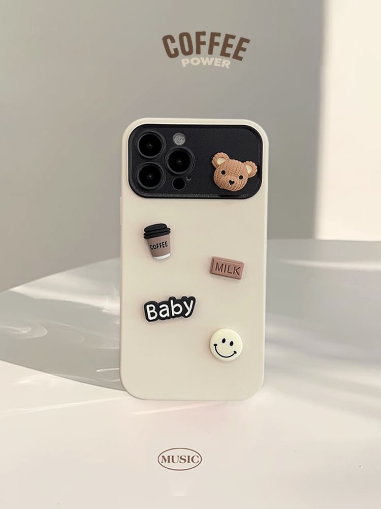 Phone Case Bear Coffee