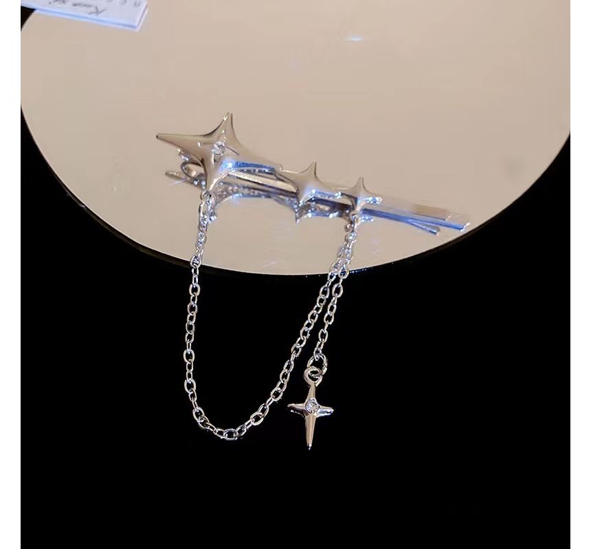 Alloy Hair Clip Chain Pin / Star
