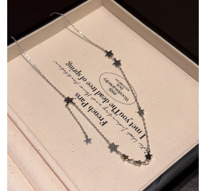 Heart Alloy Set / Star Necklace Choker Pendant
