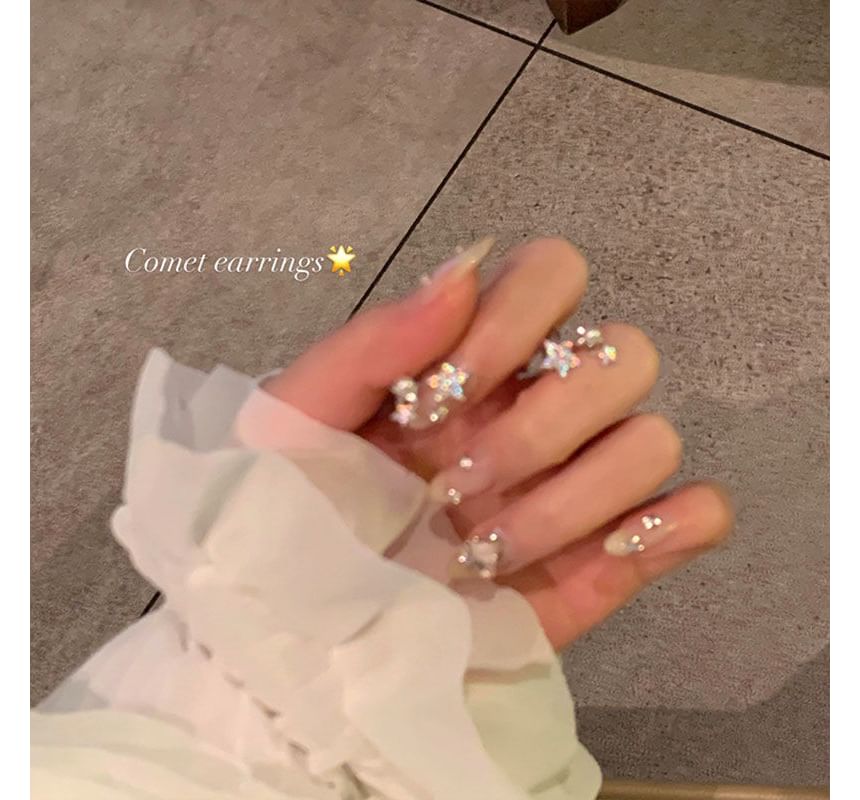 Cuff Rhinestone Faux Star Ear Alloy Pearl