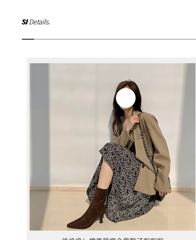 Boots Pointed Heel Kitten