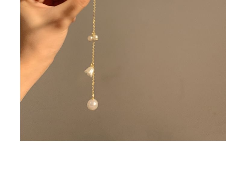 Floral Faux Headband Pearl