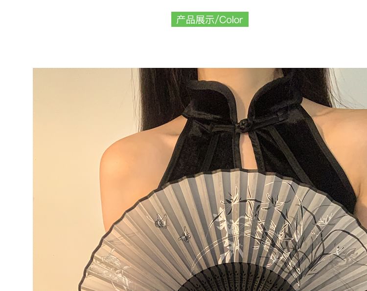 Fan (Various Fabric Foldable Hand Floral Designs)