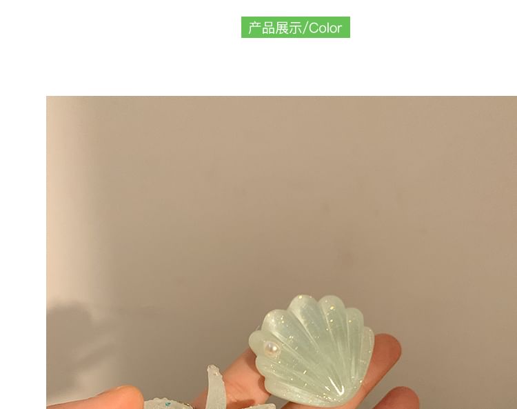 Pearl Starfish Resin Clip Hair / Shell Faux