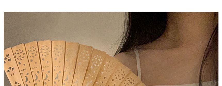 Wooden Fan Hand Foldable Cutout