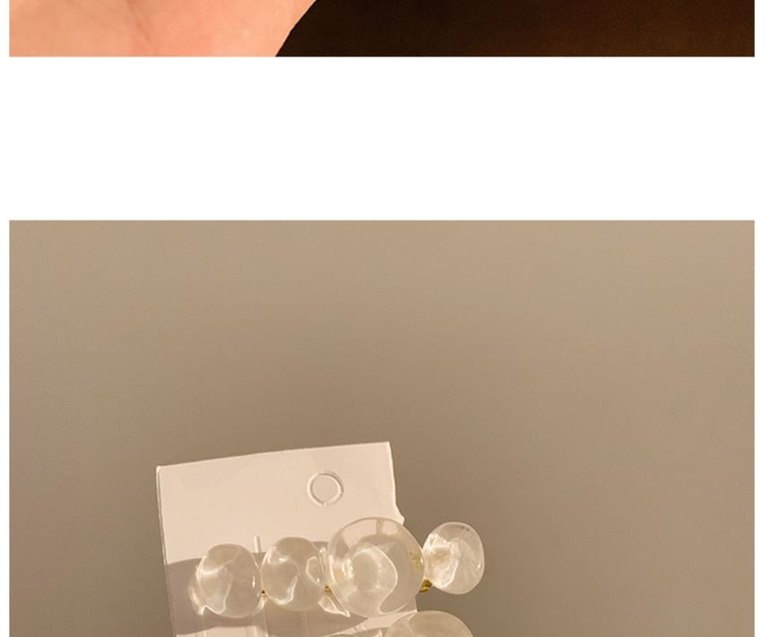 Bead Acrylic (Various Designs) Hair Set of Clip 2: