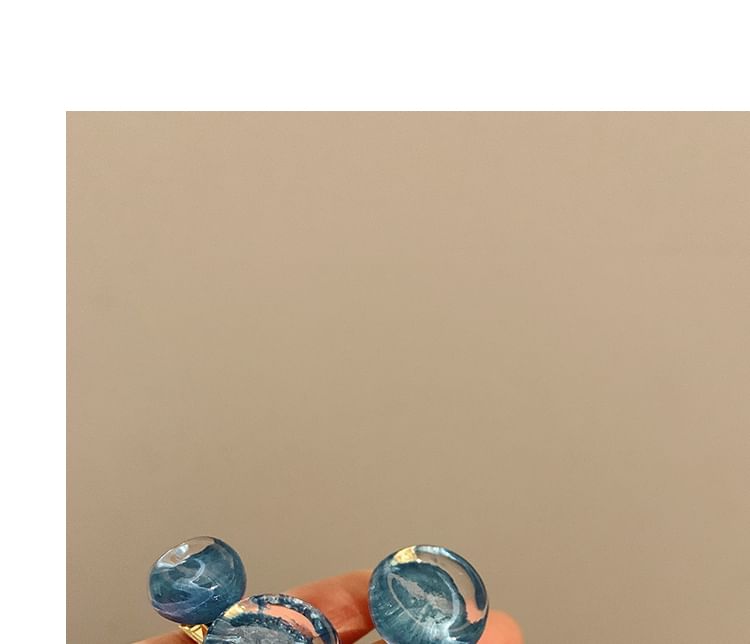 Bead Acrylic (Various Designs) Hair Set of Clip 2: