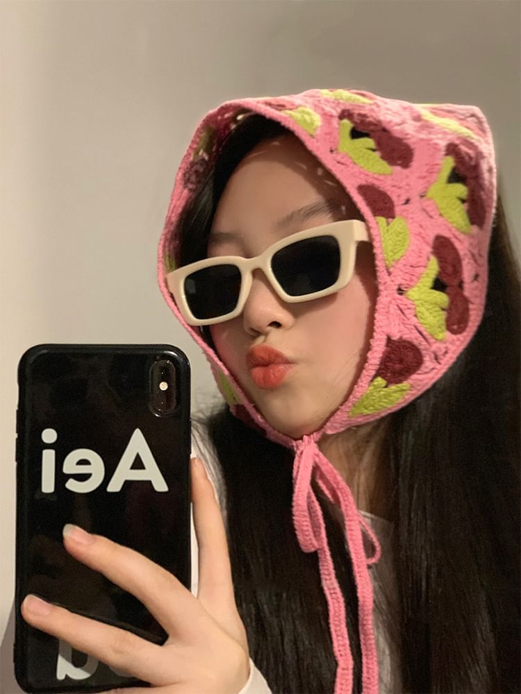 / (Various Designs) Vintage Knit Sunglasses Headband Triangle Square