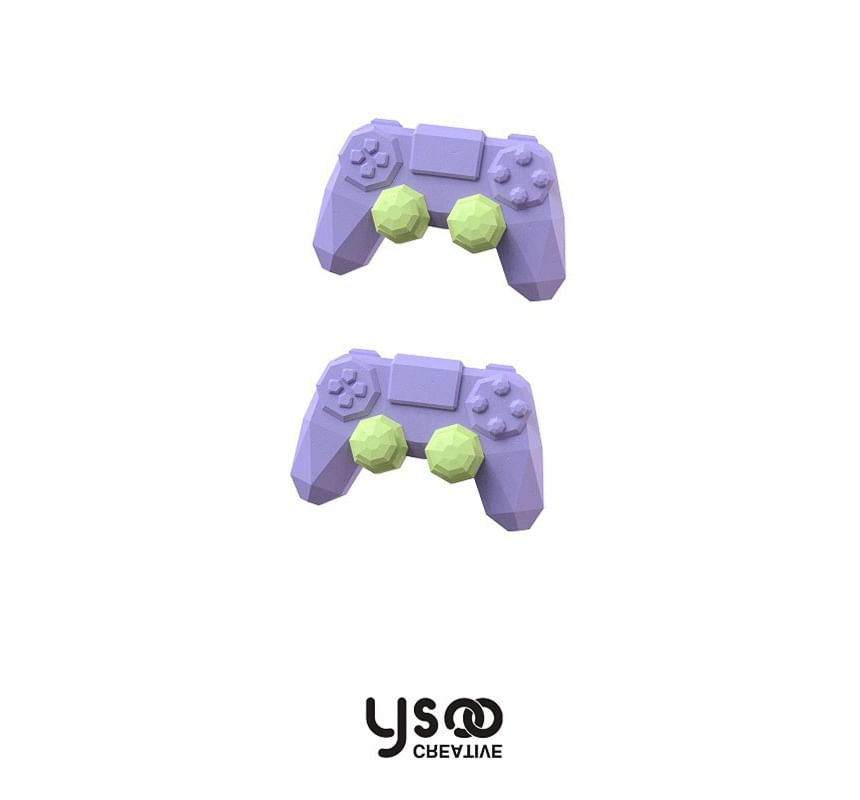 / Cuff Asymmetrical Clip-On Earring Ear Lettering Gamepad Drop