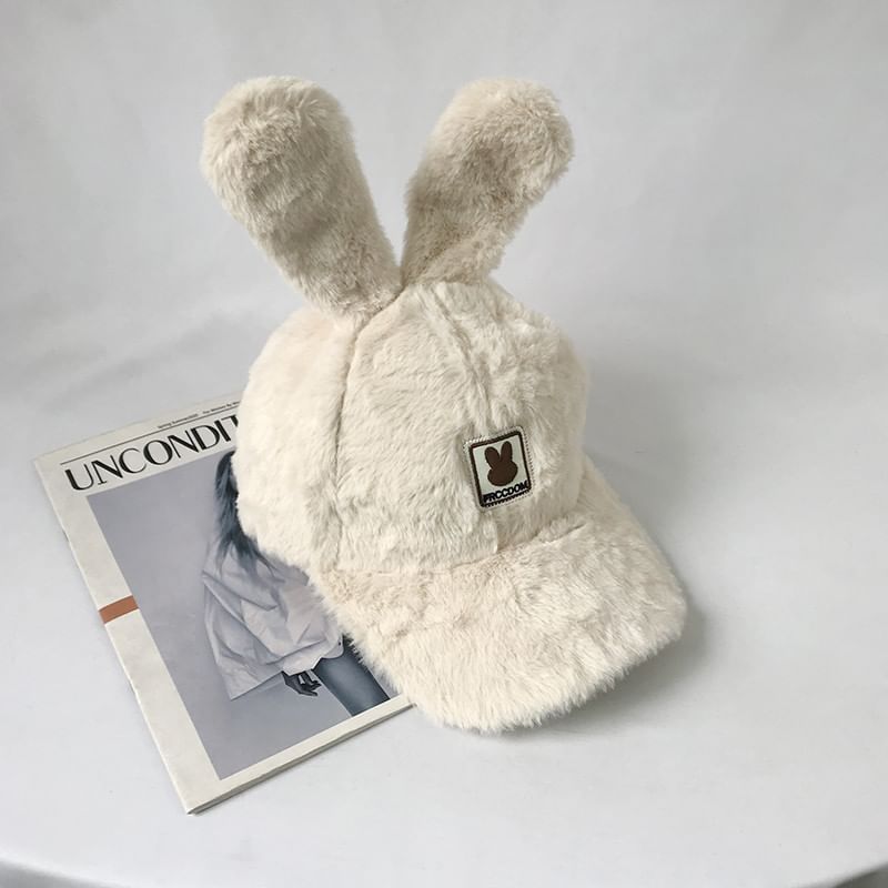 Baseball Rabbit Ear Cap Applique Chenille