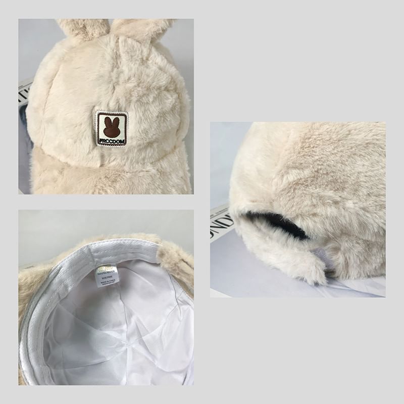 Baseball Rabbit Ear Cap Applique Chenille