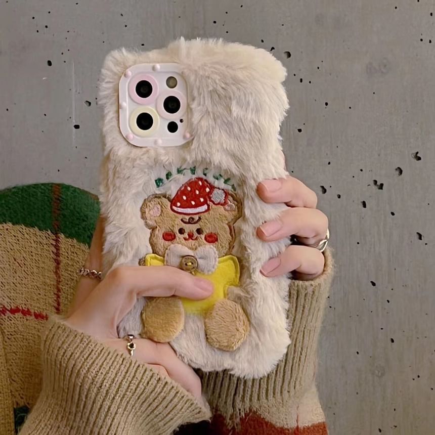 Chenille Bear Case Phone