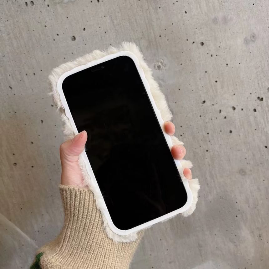 Chenille Bear Case Phone