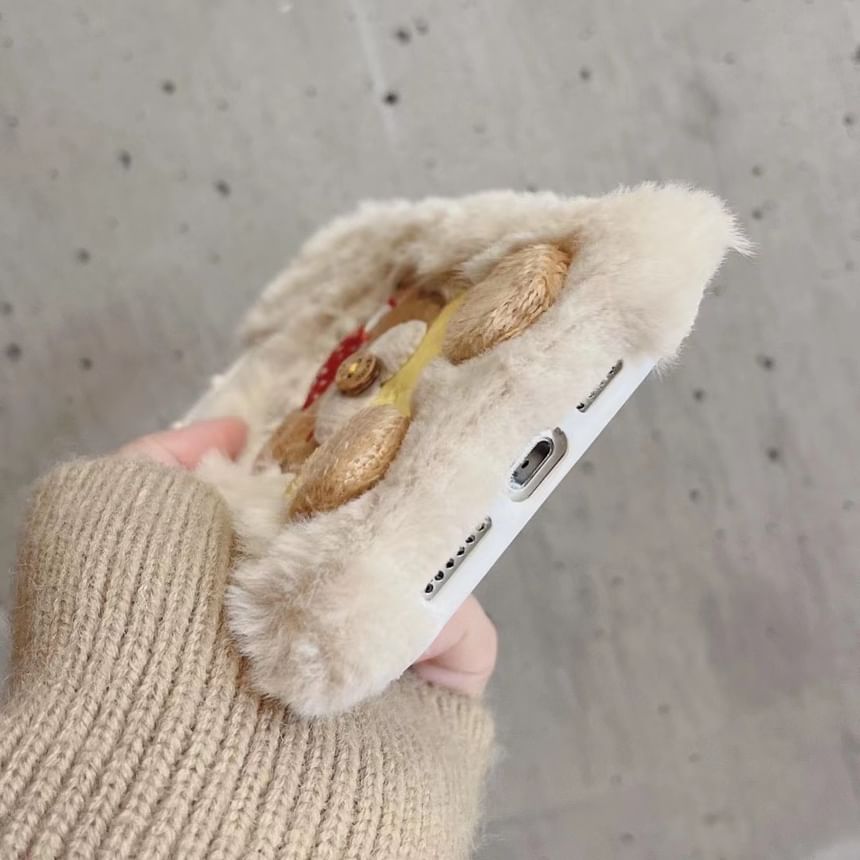 Chenille Bear Case Phone