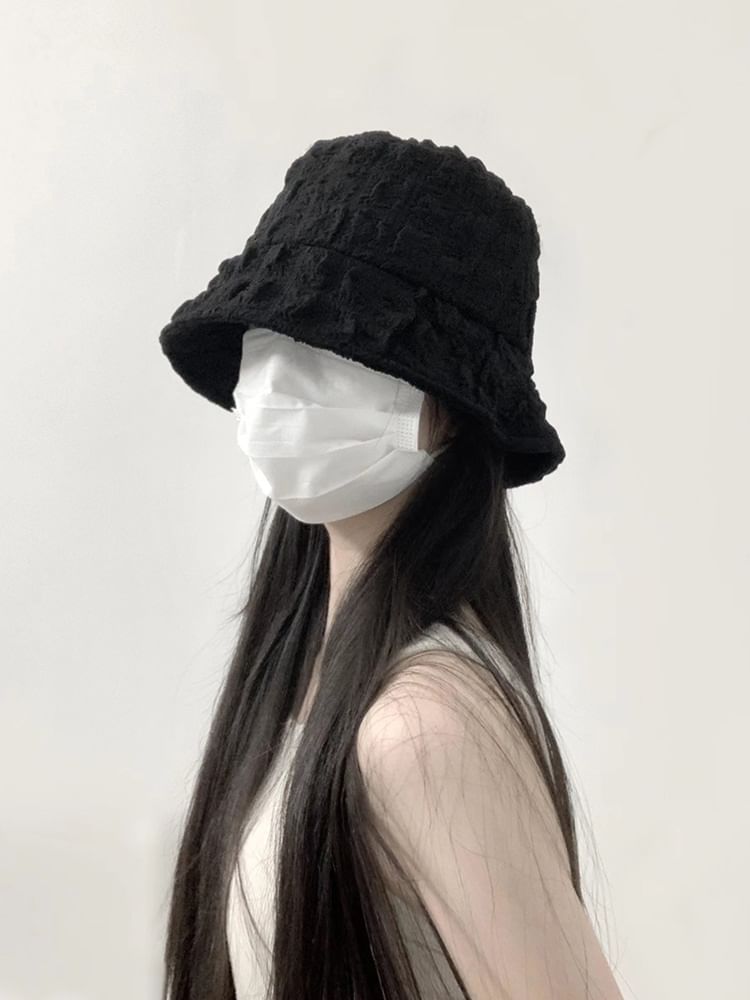 Bucket Hat Shirred Plain