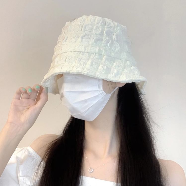 Bucket Hat Shirred Plain