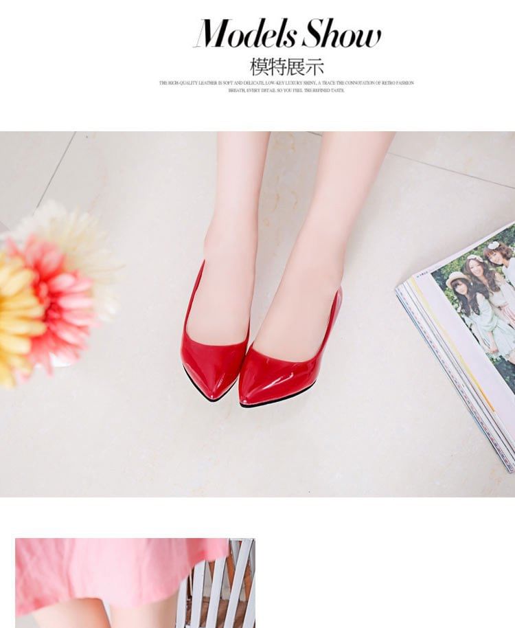 Kitten Pointed Pumps Heel