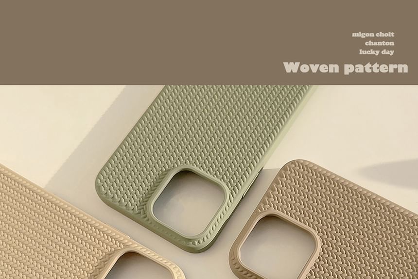 Phone Case Faux Woven