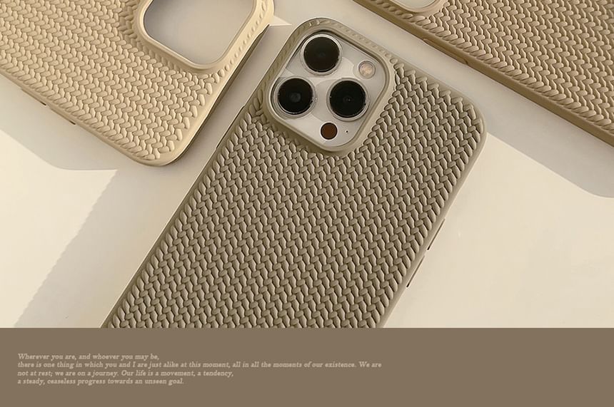 Phone Case Faux Woven