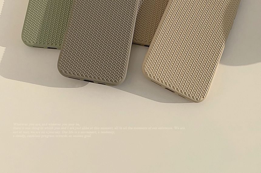Phone Case Faux Woven