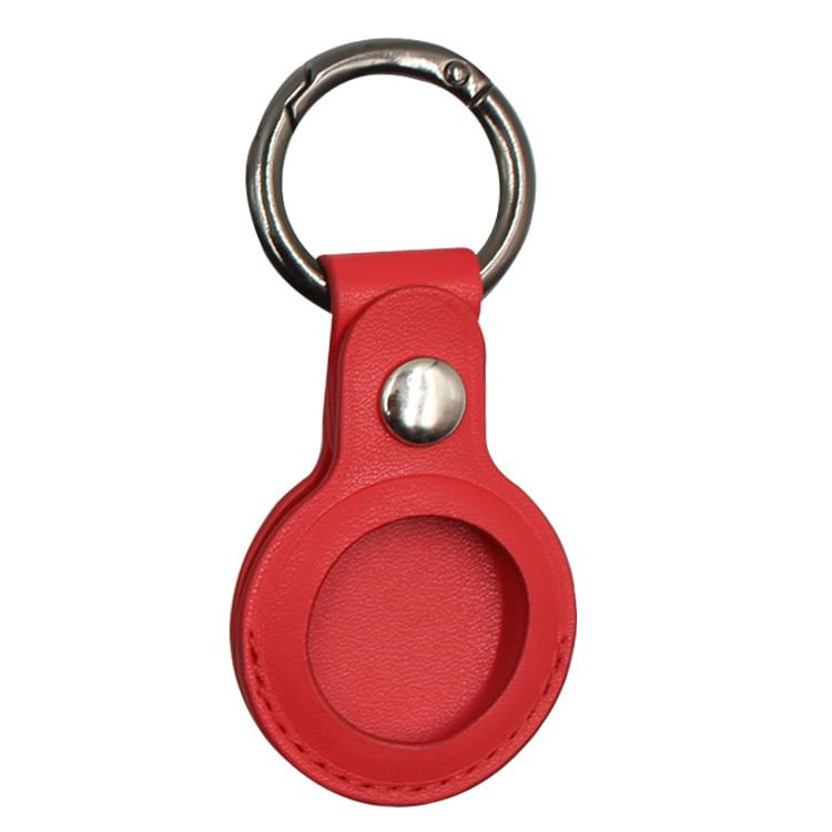 Faux AirTag Keyring Leather Holder