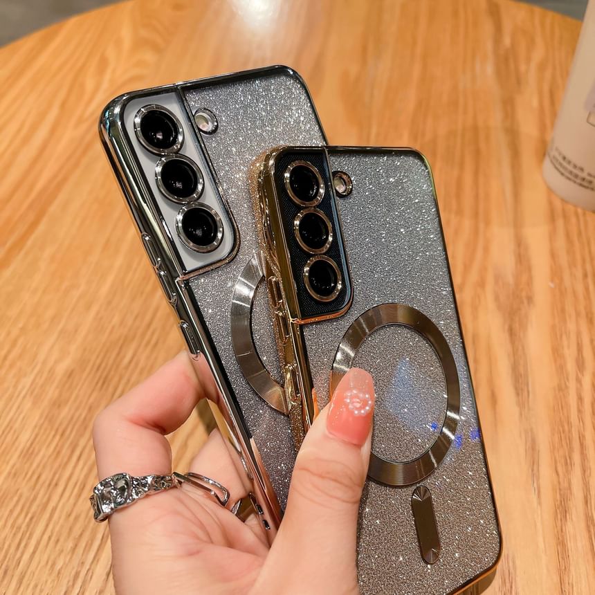 Magnetic Case Glitter Phone